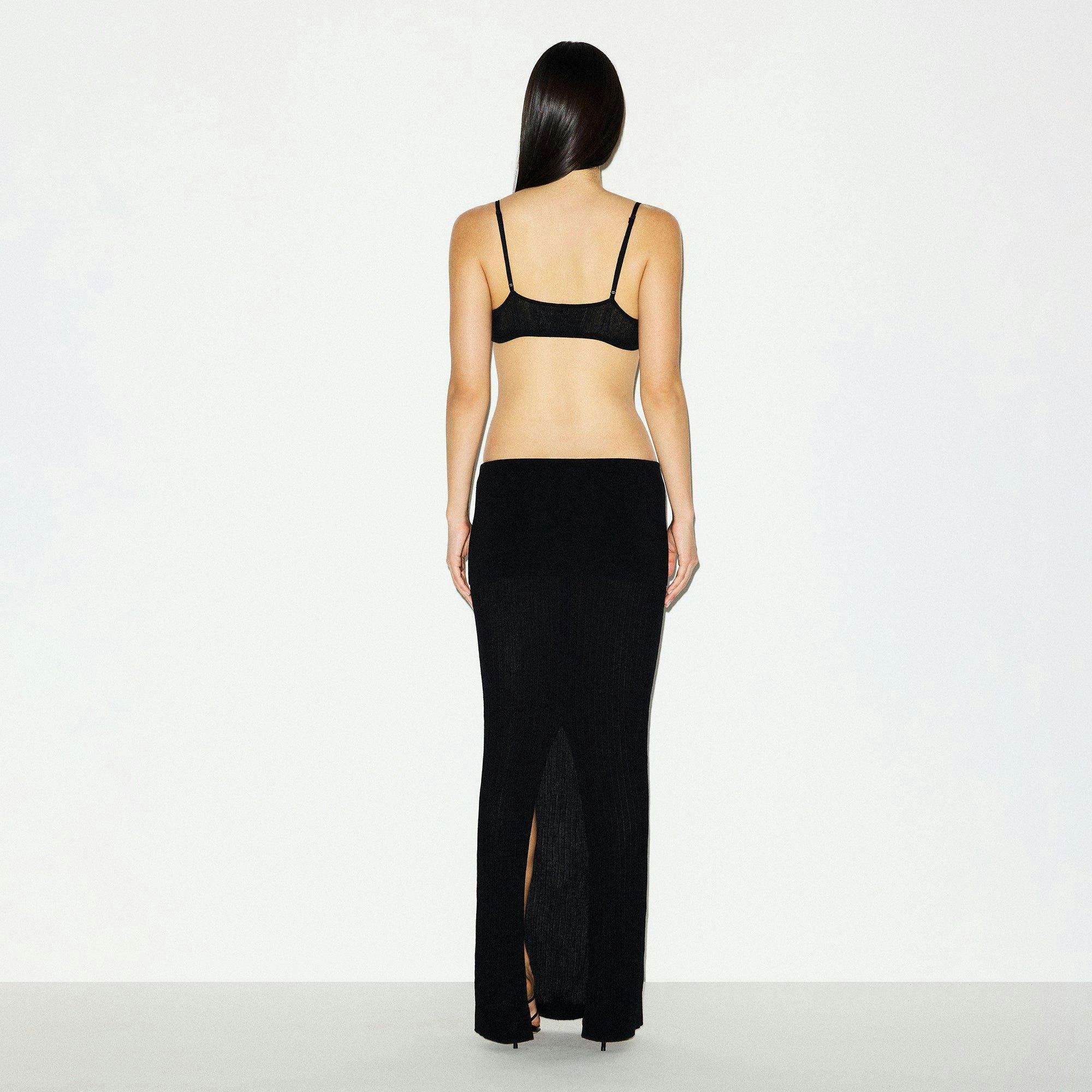SHEER KNIT BRALETTE | ONYX Product Image