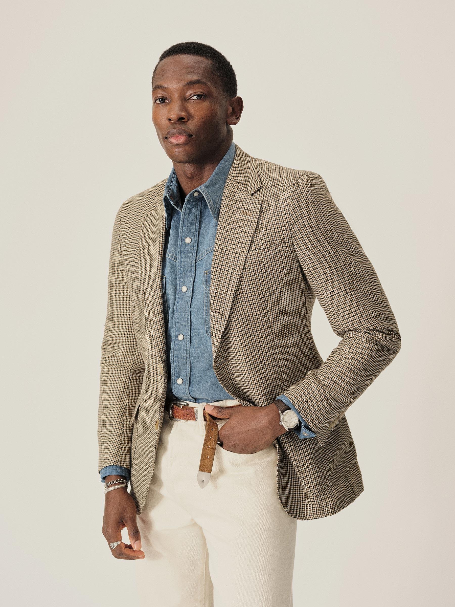 Russet Houndstooth Countryman Jacket Product Image