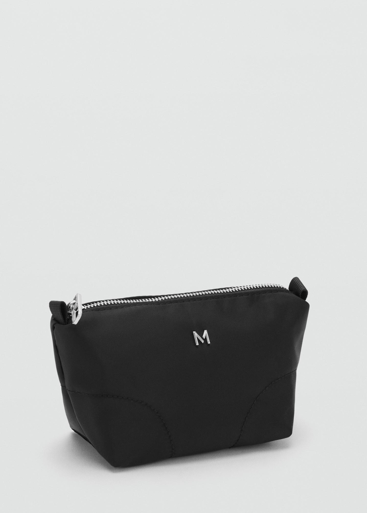 Zipped nylon cosmetics bag - Women | MANGO USA Product Image