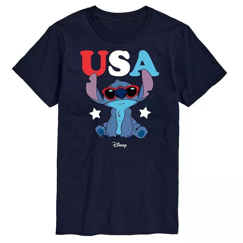 Disney's Lilo and Stitch Men's USA Sunglasses Graphic Tee,  Product Image