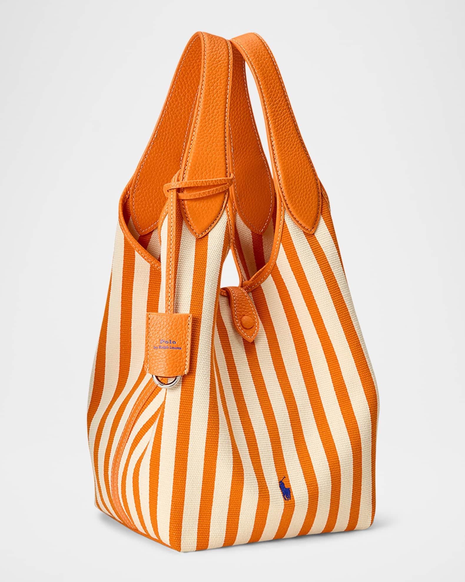 Striped Cotton Canvas Tote Bag Product Image