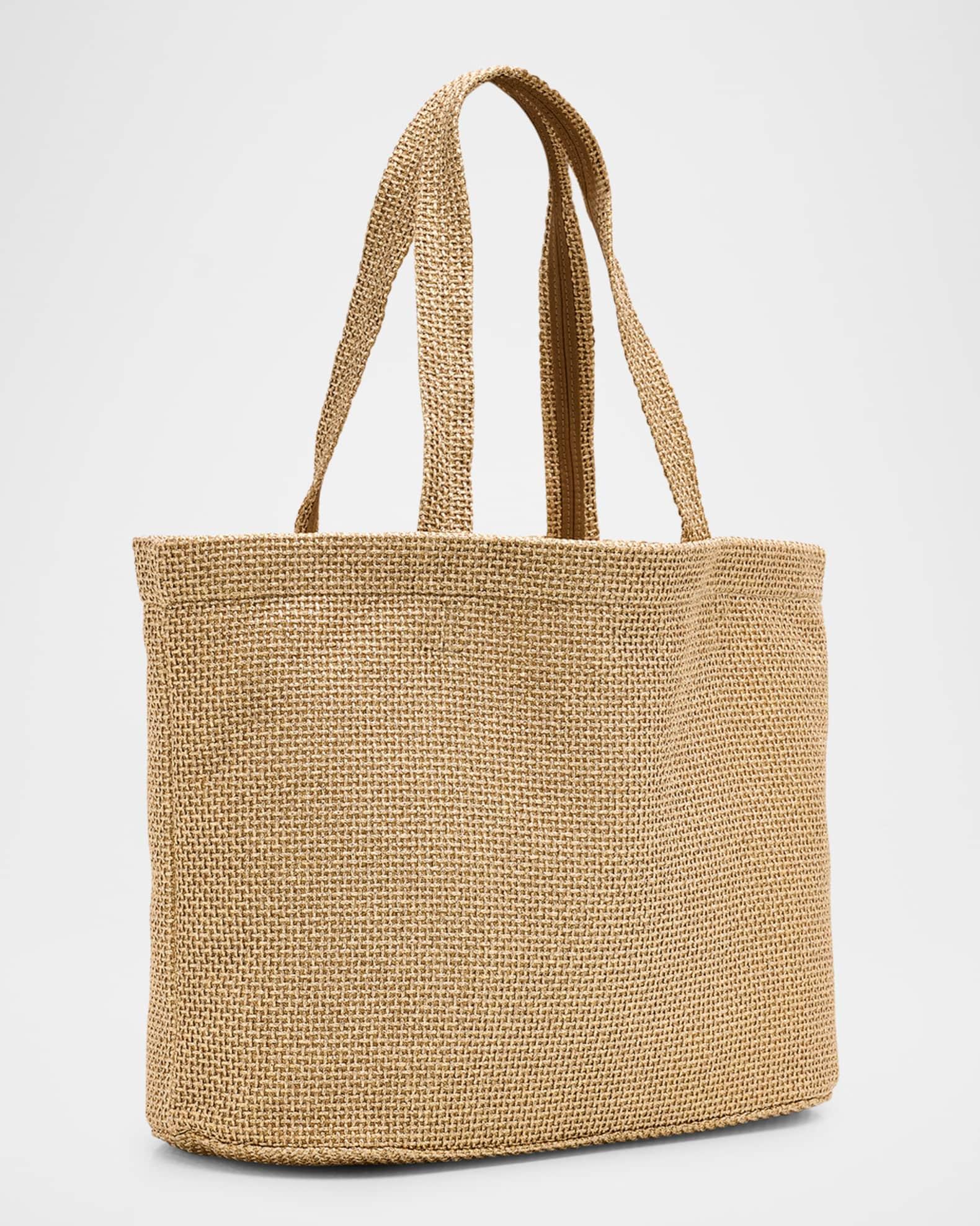 East-West Raffia Beach Tote Bag Product Image