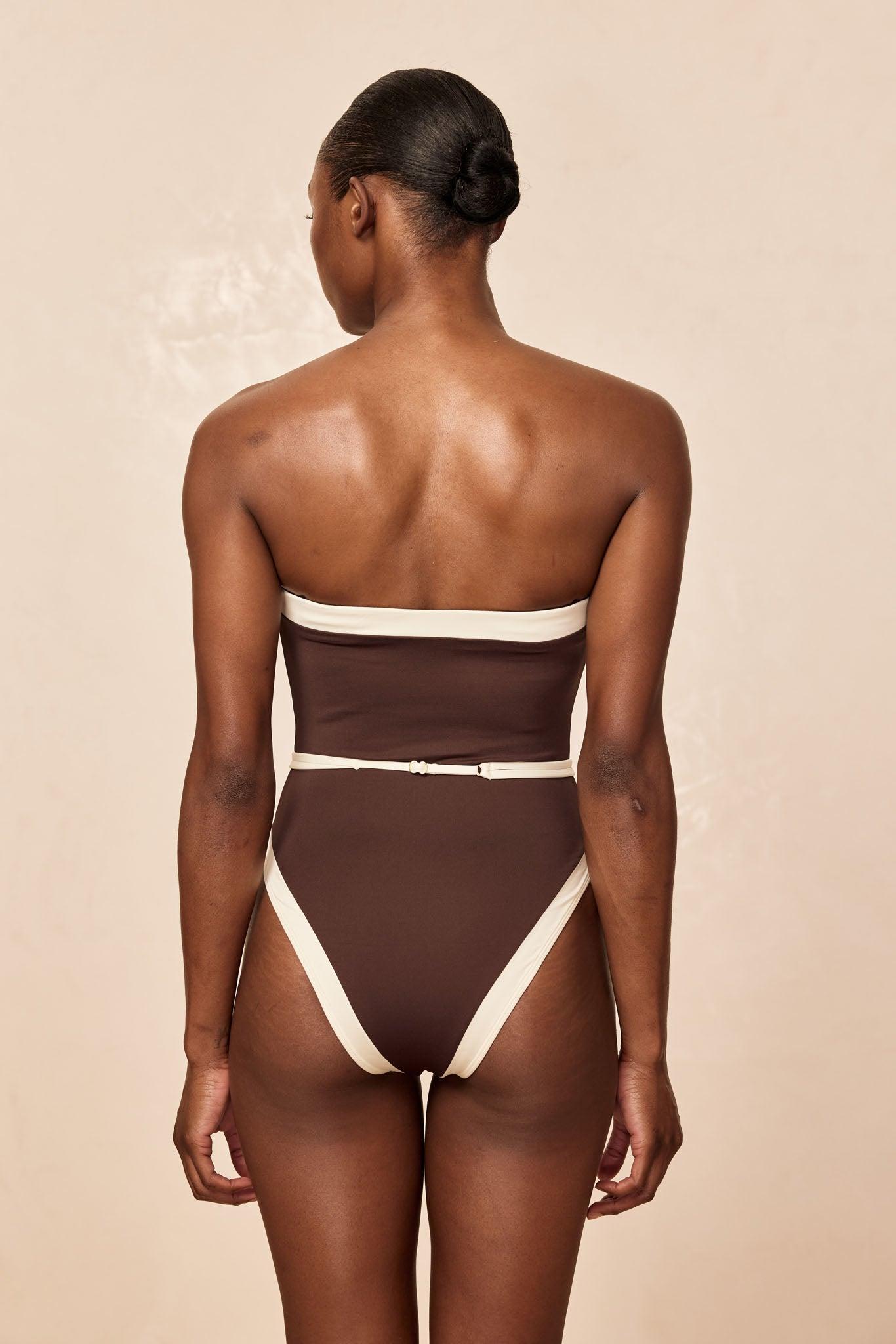 Miami One Piece - Espresso/Ivory Product Image