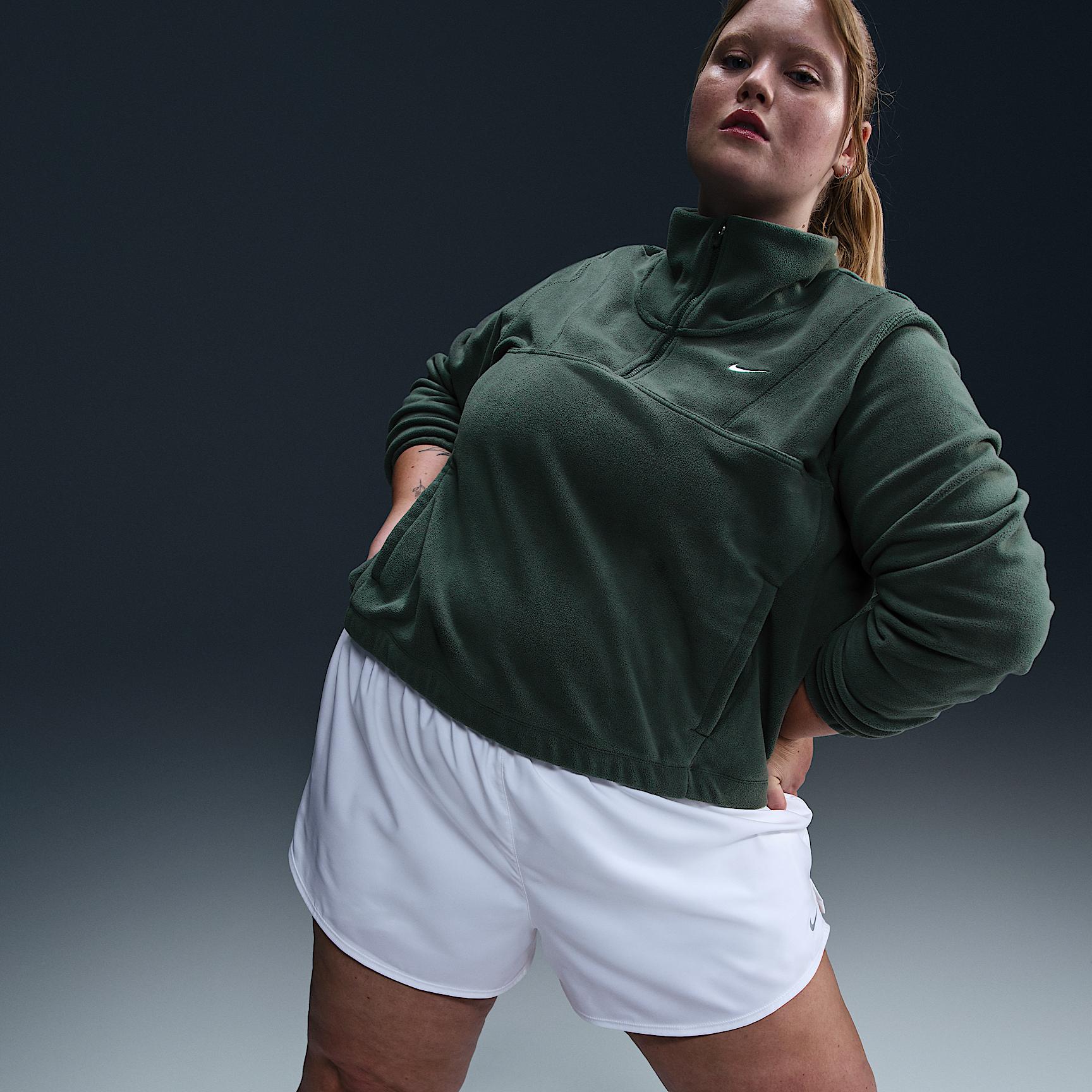 Nike One Women's Therma-FIT Oversized 1/2-Zip Fleece Top (Plus Size) Product Image