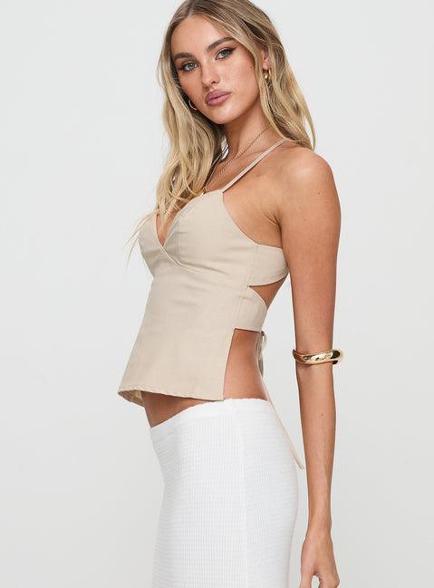 Candid Top Beige Product Image