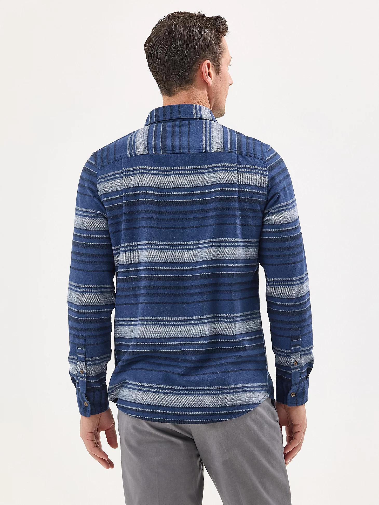Men's Flannel One-Pocket Stripe Shirt | Men's Tops & Tees | Lee® Product Image