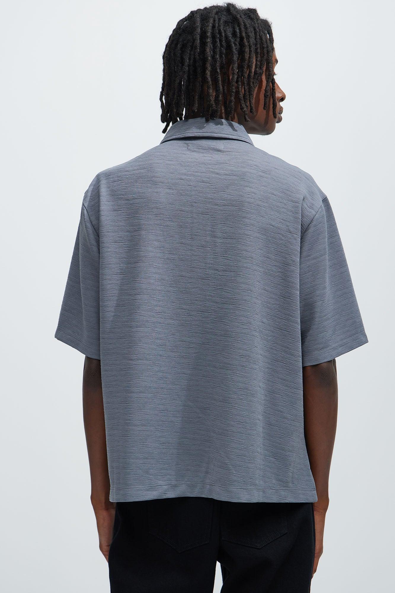 Blaze Textured Shirt - Slate Grey Product Image