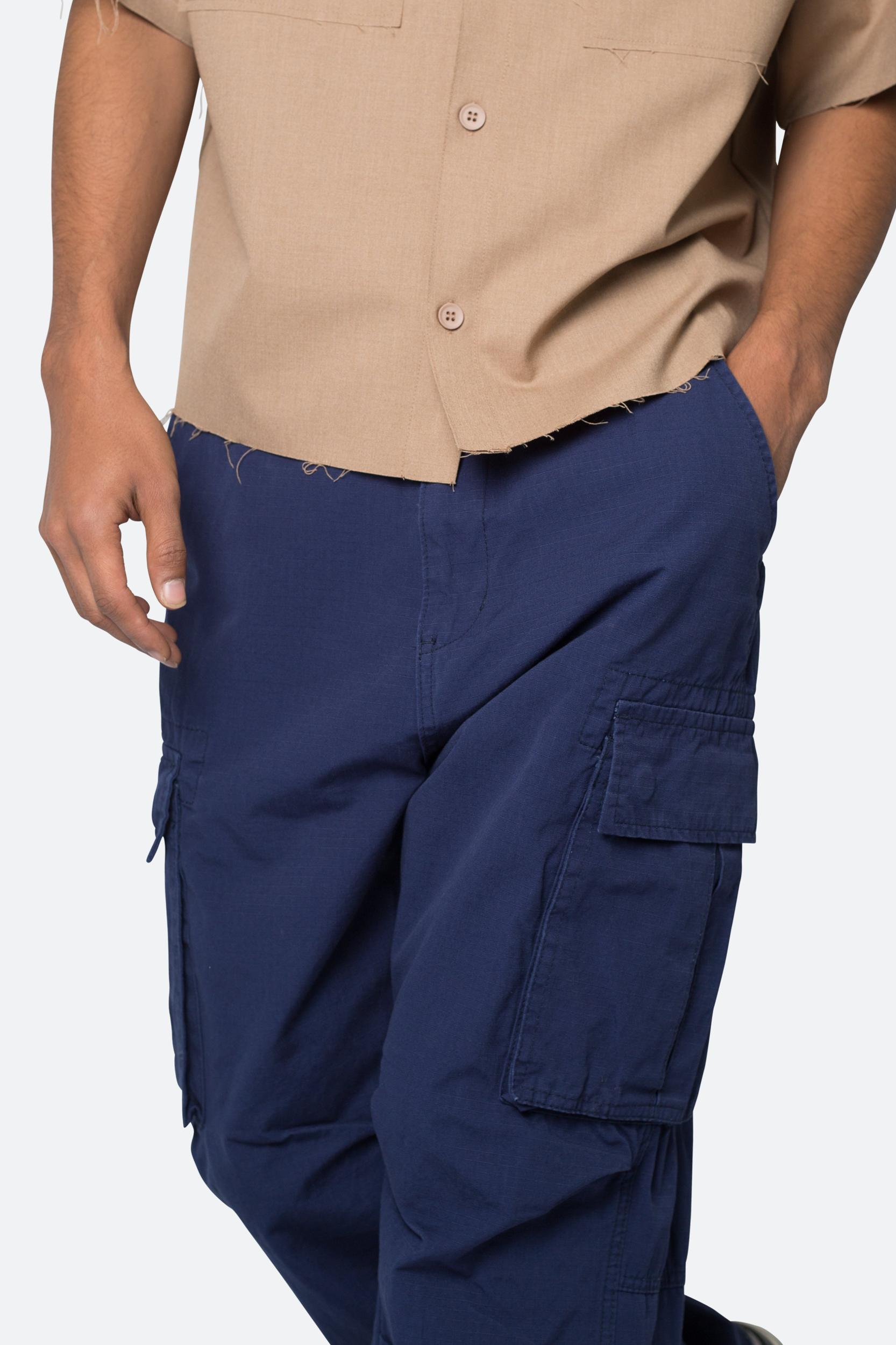 Ultra Baggy Vintage Cargo Pants - Navy Product Image