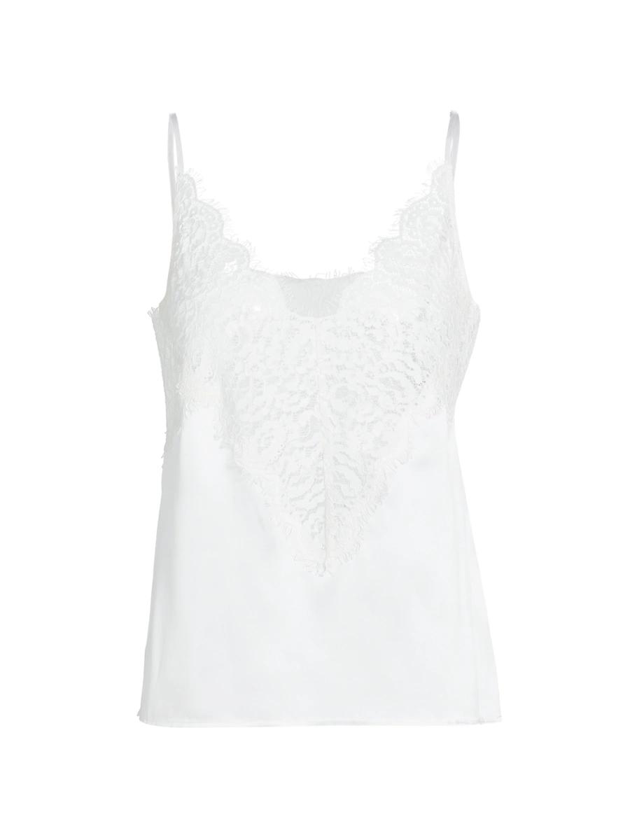 Womens Priya Silk & Lace Tank Product Image