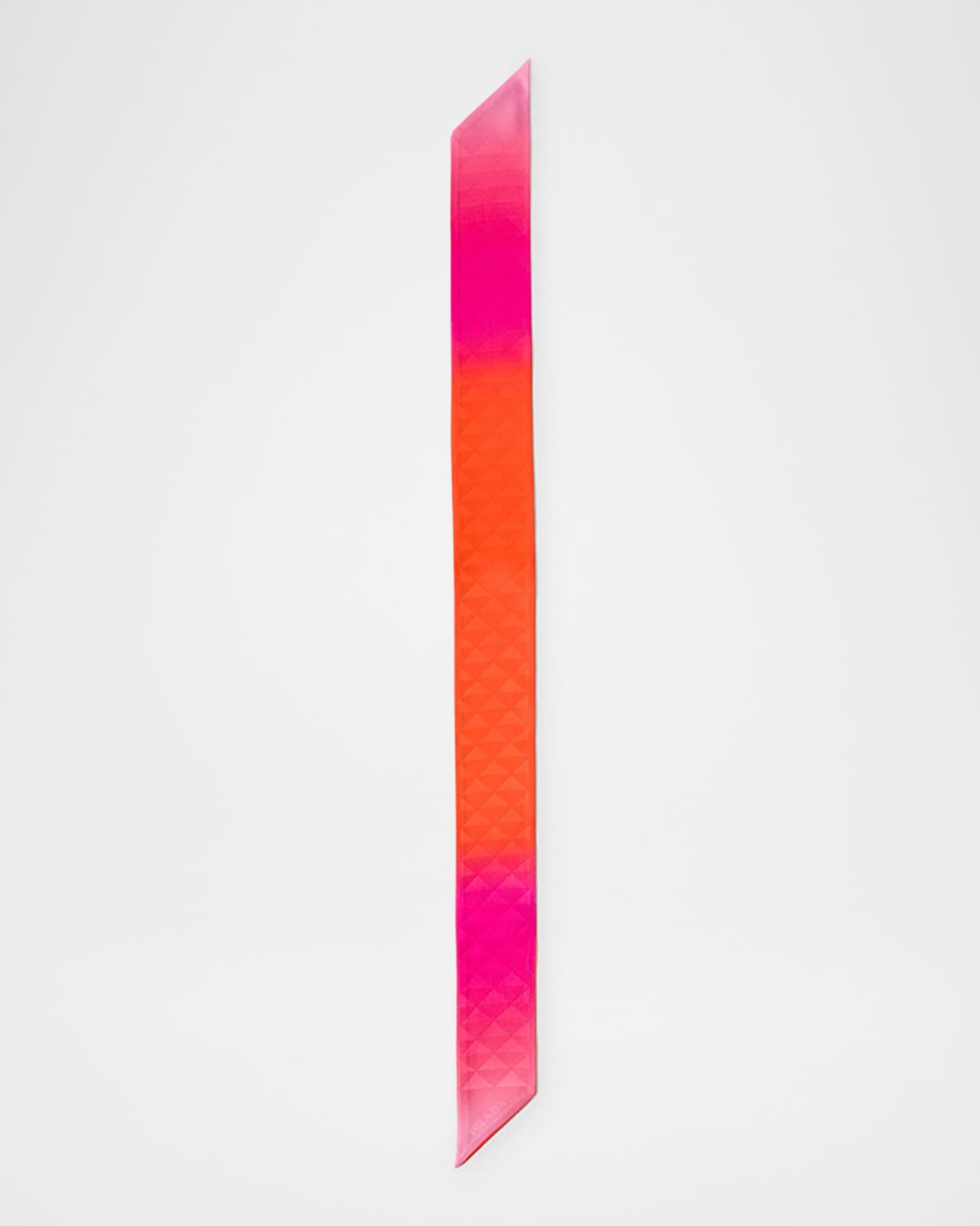 Printed Silk Twill Skinny Scarf Product Image