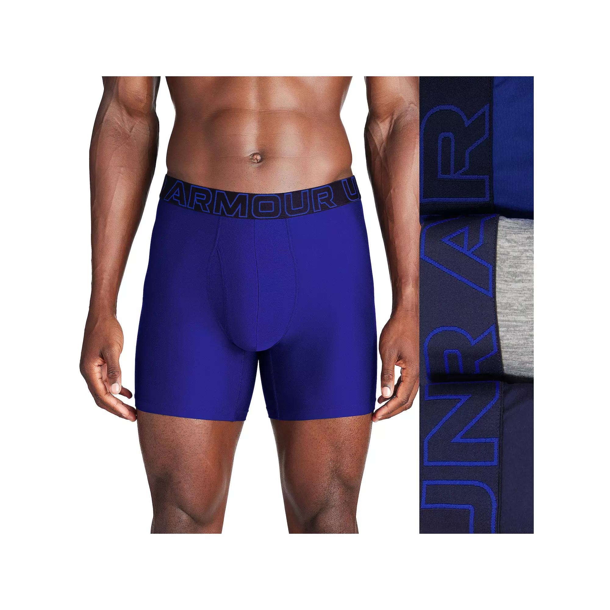 Men's Under Armour 3-pack Performance Tech 6-in. Boxer Briefs,  Product Image