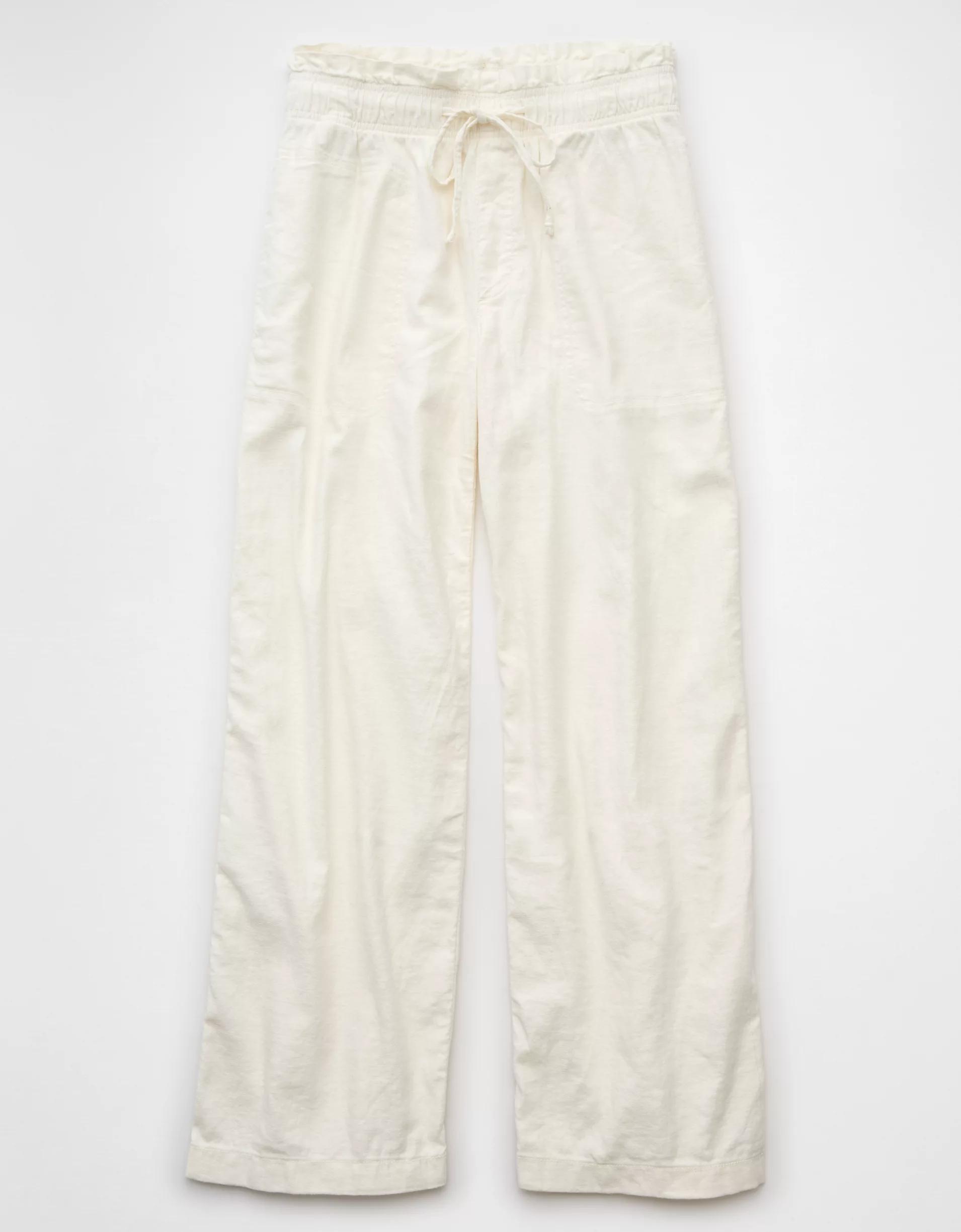 AE Dreamy Drape Linen-Blend Pull-On Pant Product Image