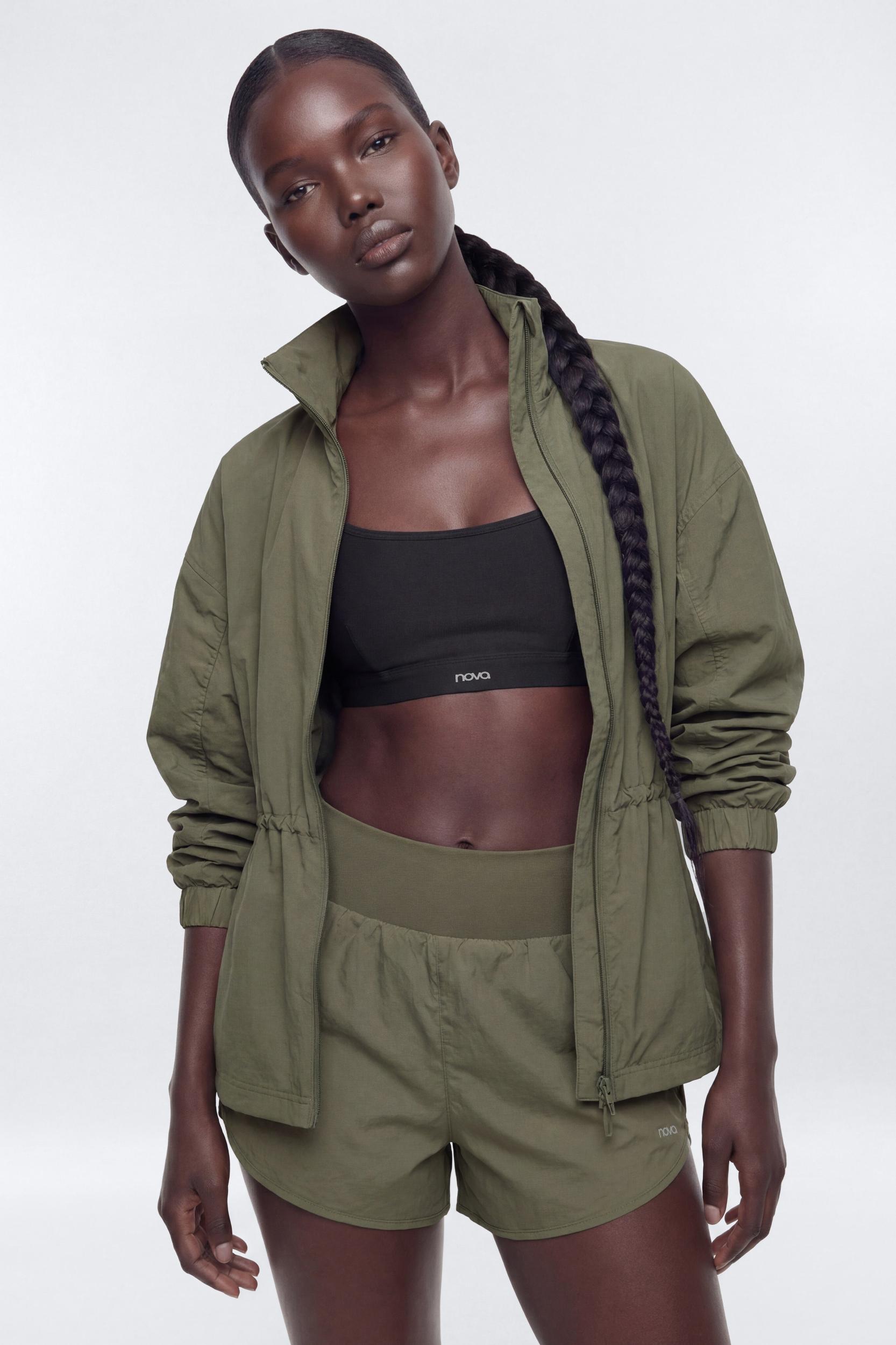 CoreNylon Hooded Full Zip Jacket - Moss Male Product Image
