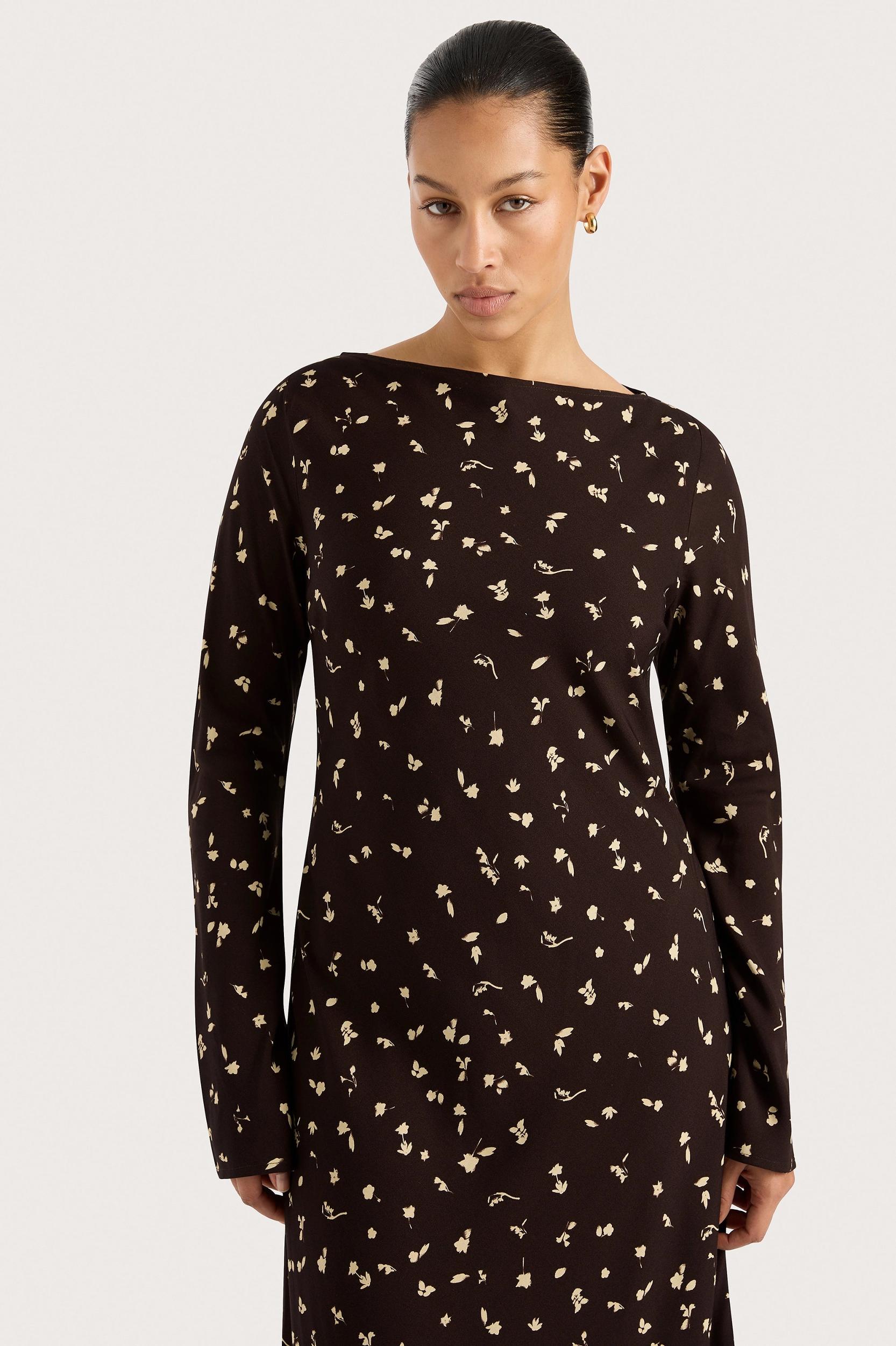 Lilou Maxi Dress Clover Brown - Final Sale Product Image