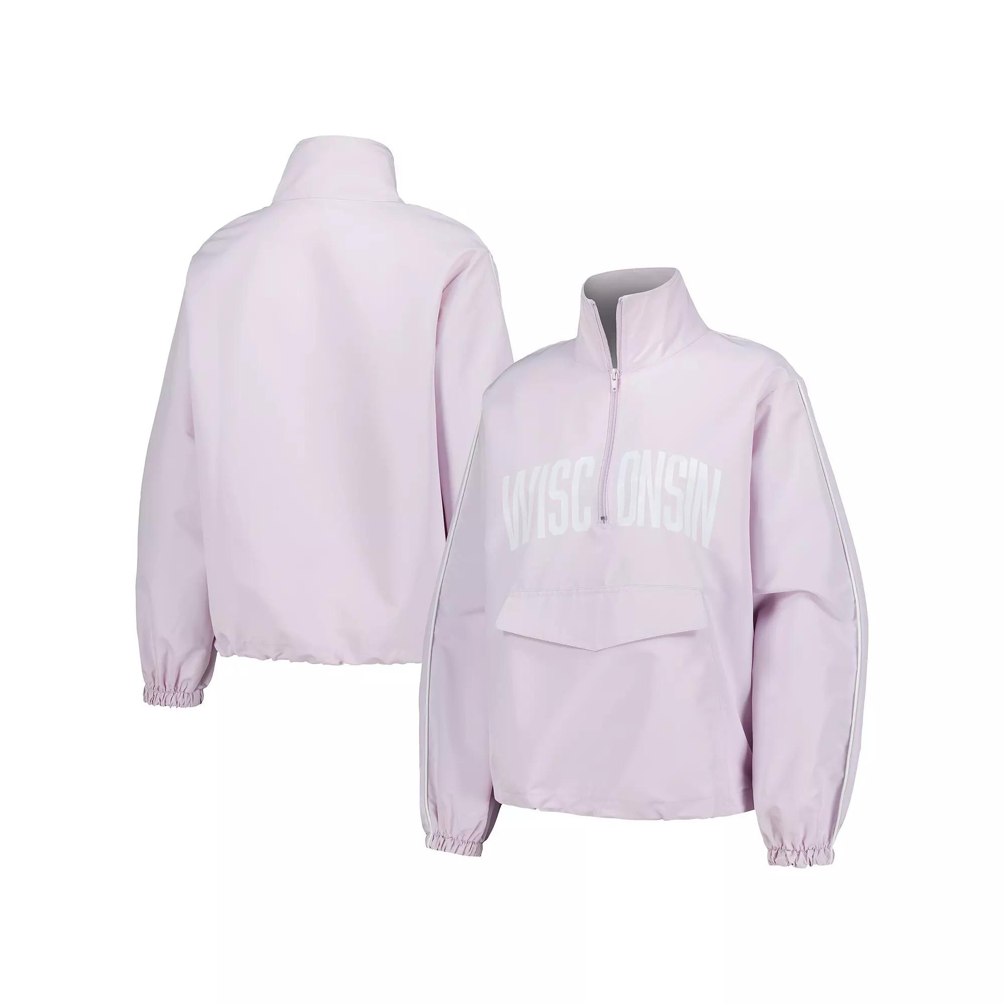 Women's Lusso Purple Wisconsin Badgers Parker Quarter-Zip Rain Tech Jacket,  Product Image