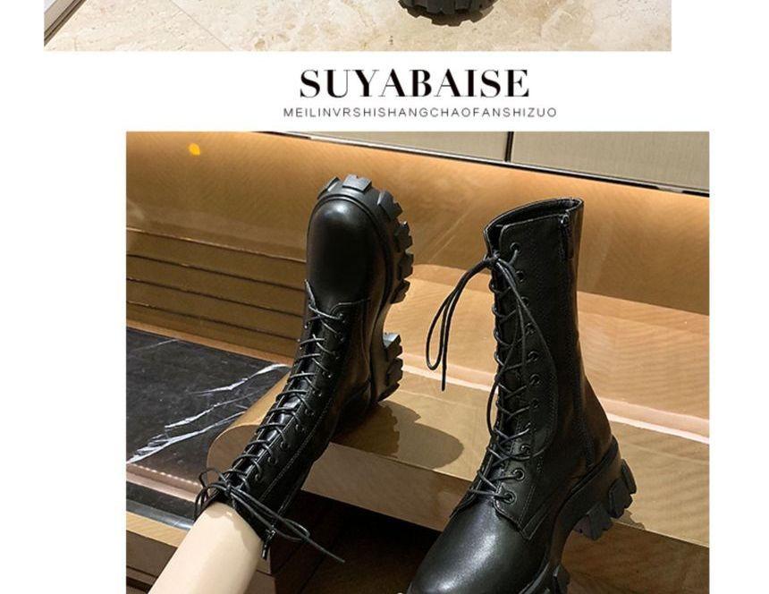 Lace Up Platform Boots Product Image
