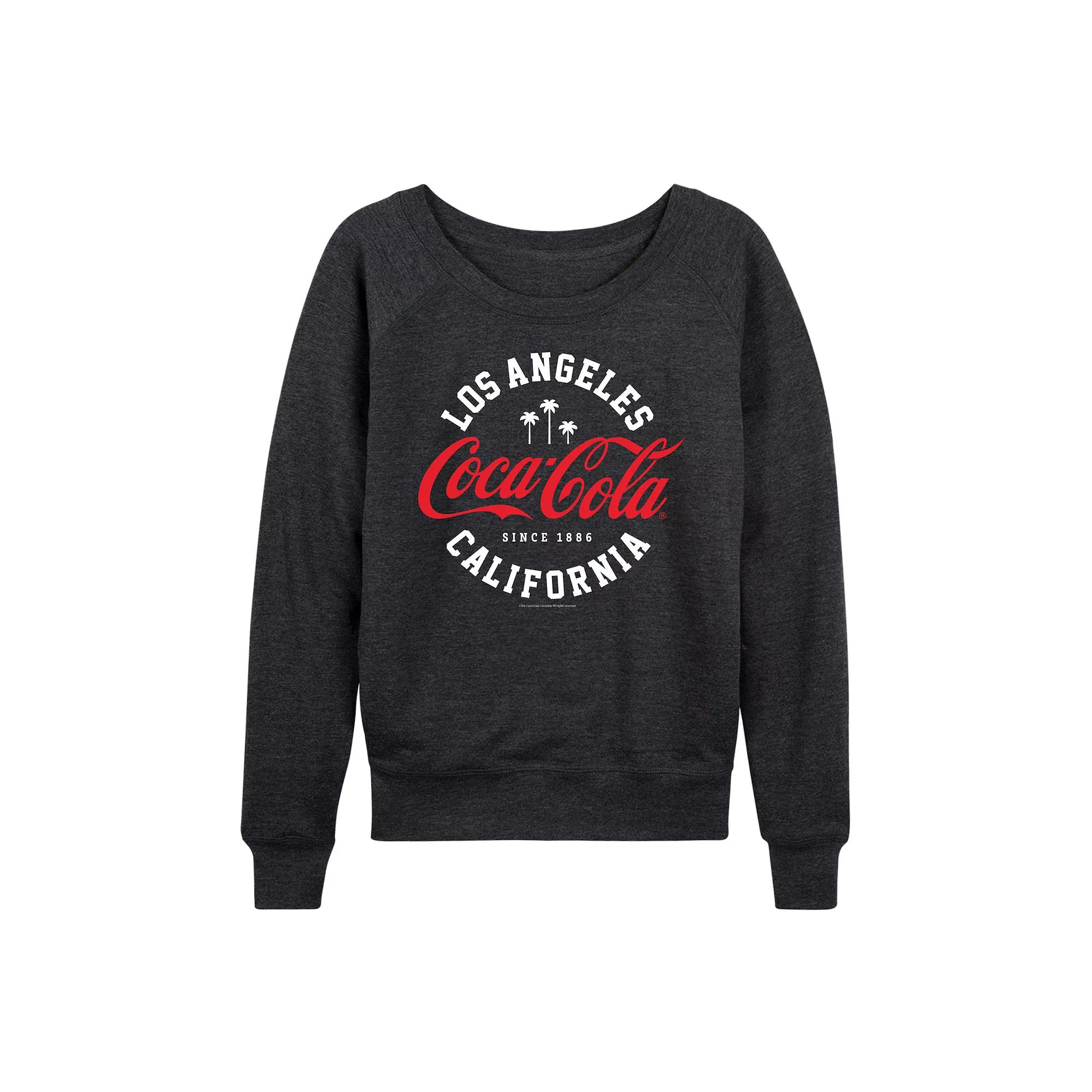 Women's Coca-Cola Los Angeles French Terry Long Sleeve Tee, Girl's,  Product Image