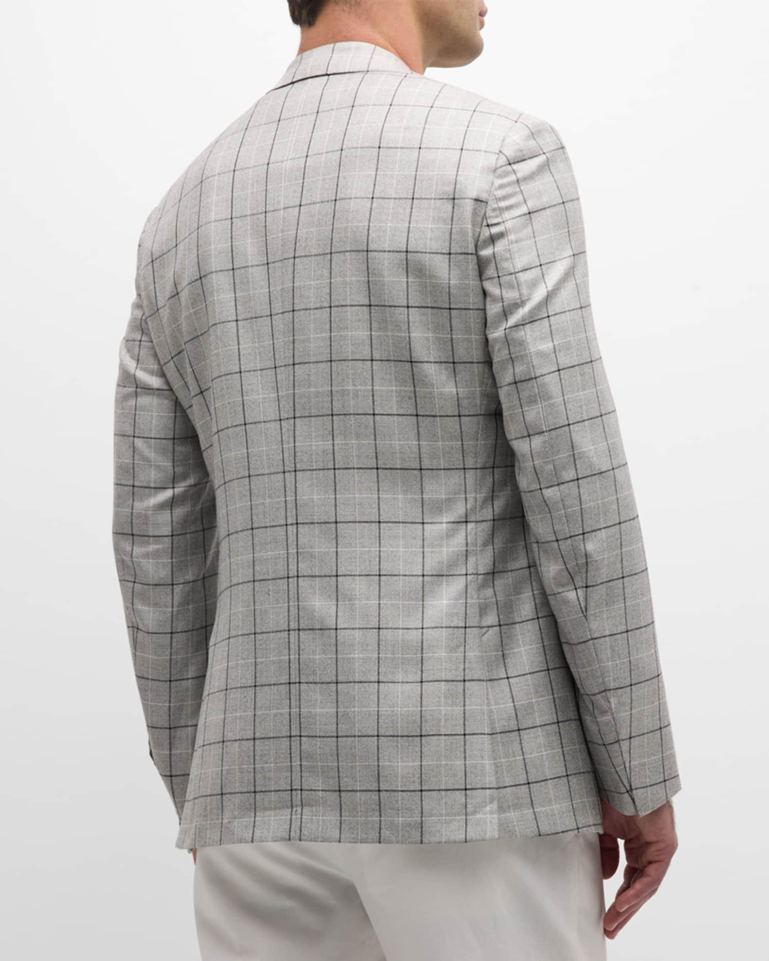 Men's Wool and Silk Two-Button Jacket Product Image