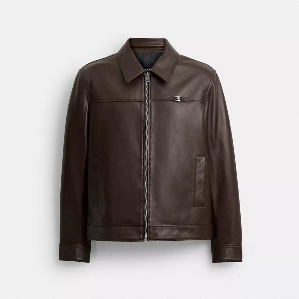 Heritage C Lightweight Leather Jacket Product Image