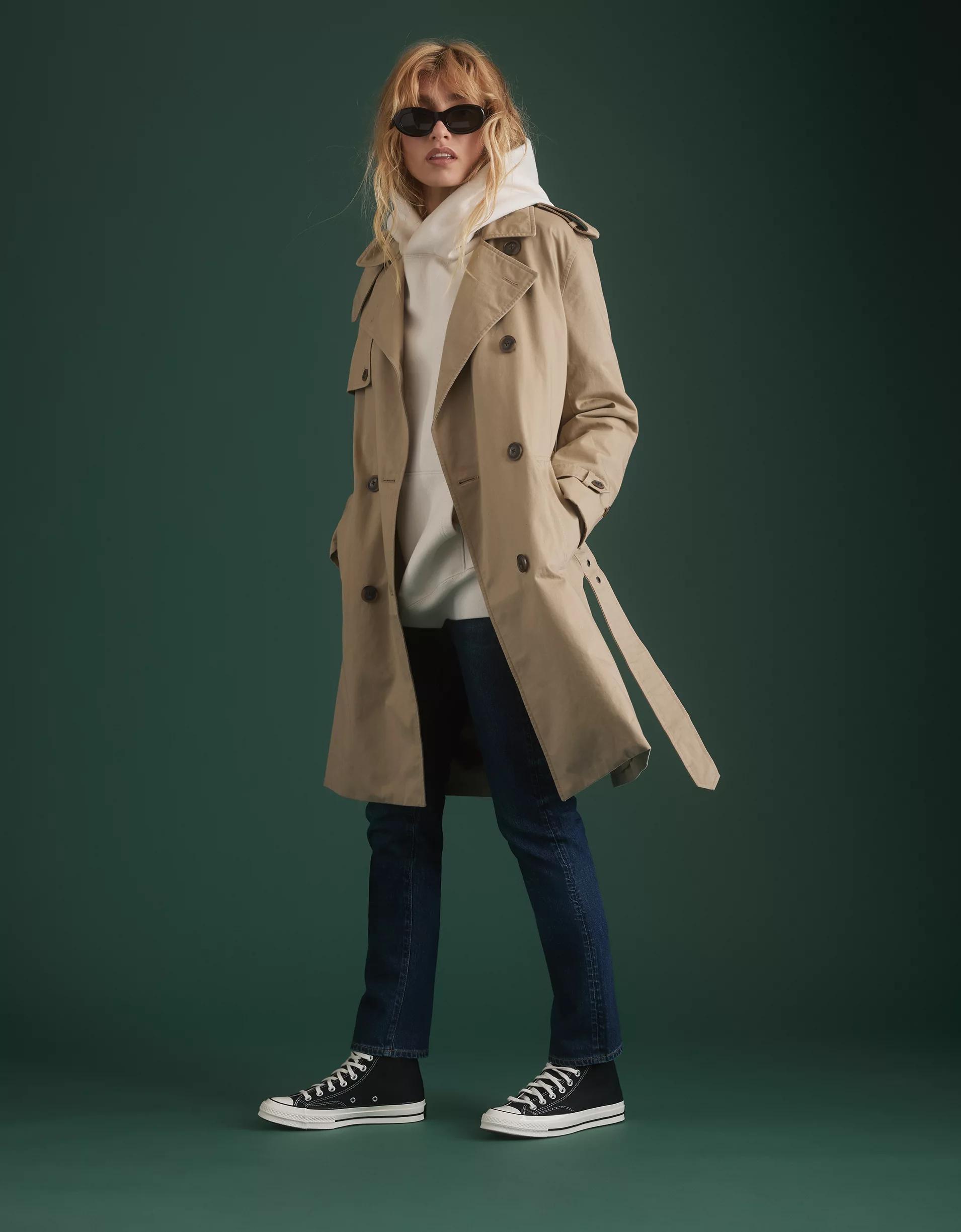 AE77 Premium Classic Trench Coat Product Image