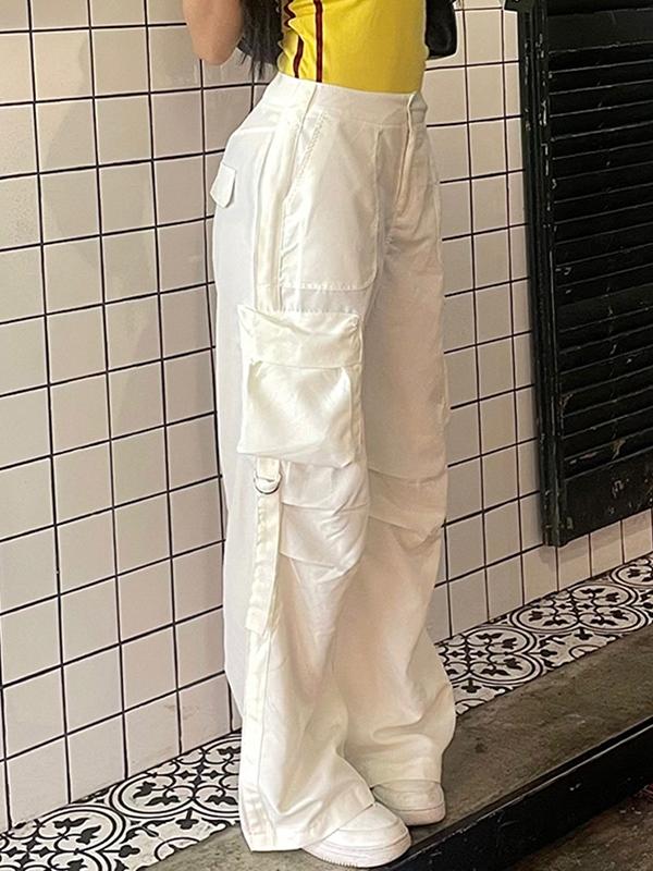 Low Rise Side Zip Up Cargo Pants Product Image