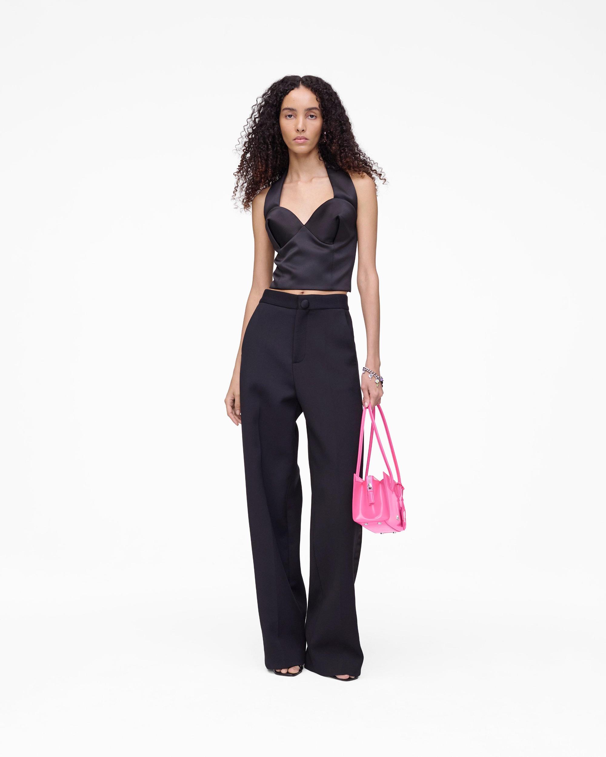 Sculpted Satin Halter Top Product Image