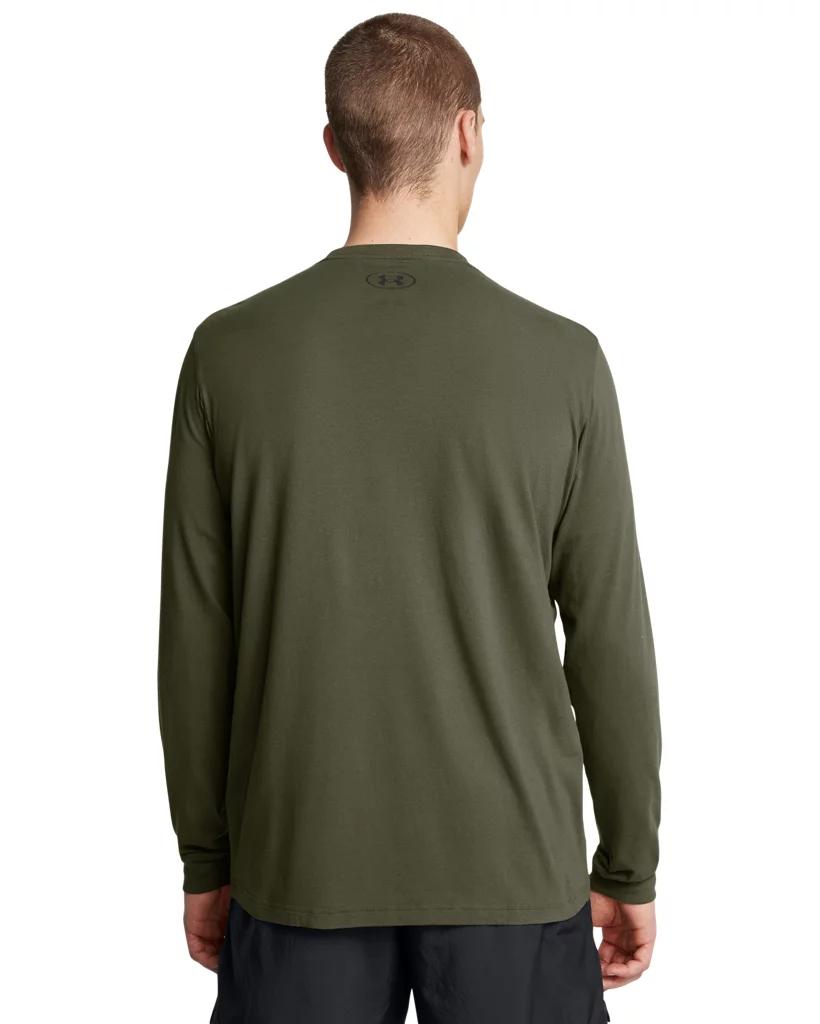 Under Armour Mens Under Armour Icon Charged Cotton Long Sleeve - Mens Ultimate Black/Castlerock Product Image