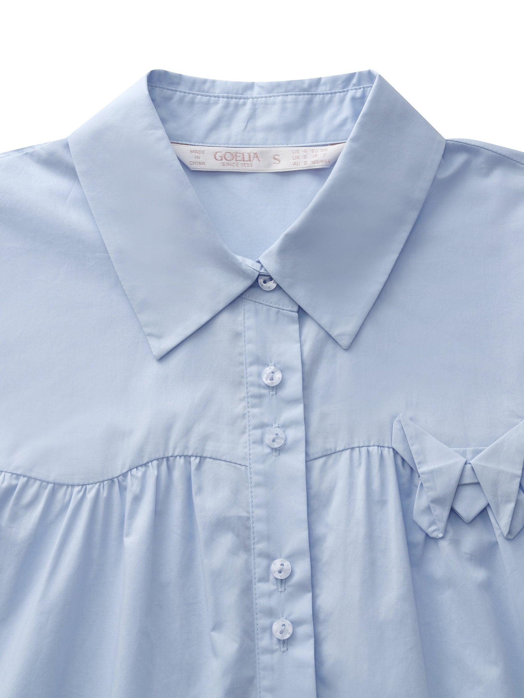 100% Cotton Women Puff Sleeve Mini Dress With Ribbon Product Image