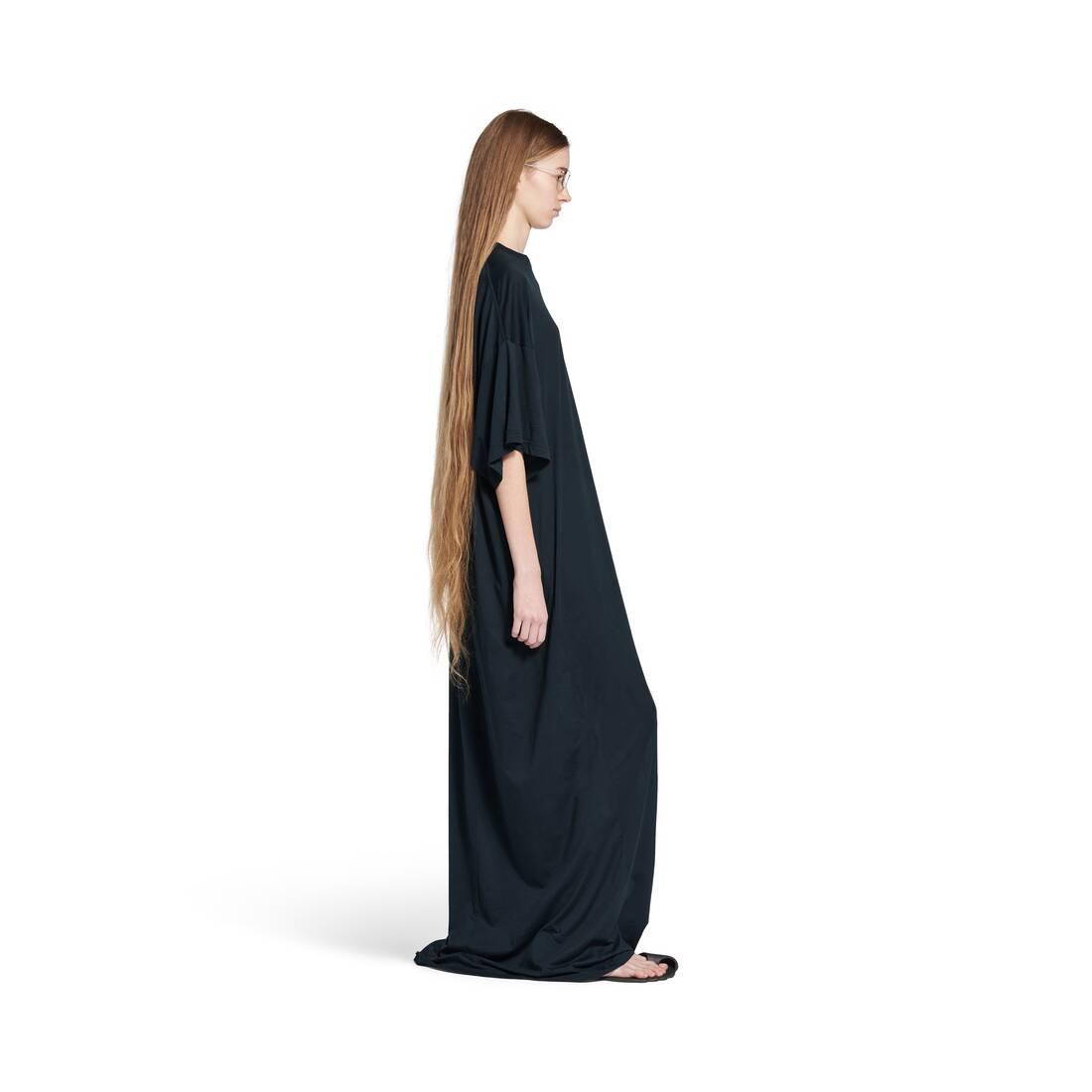 Women's Cocoon Maxi Dress in Black Faded Product Image