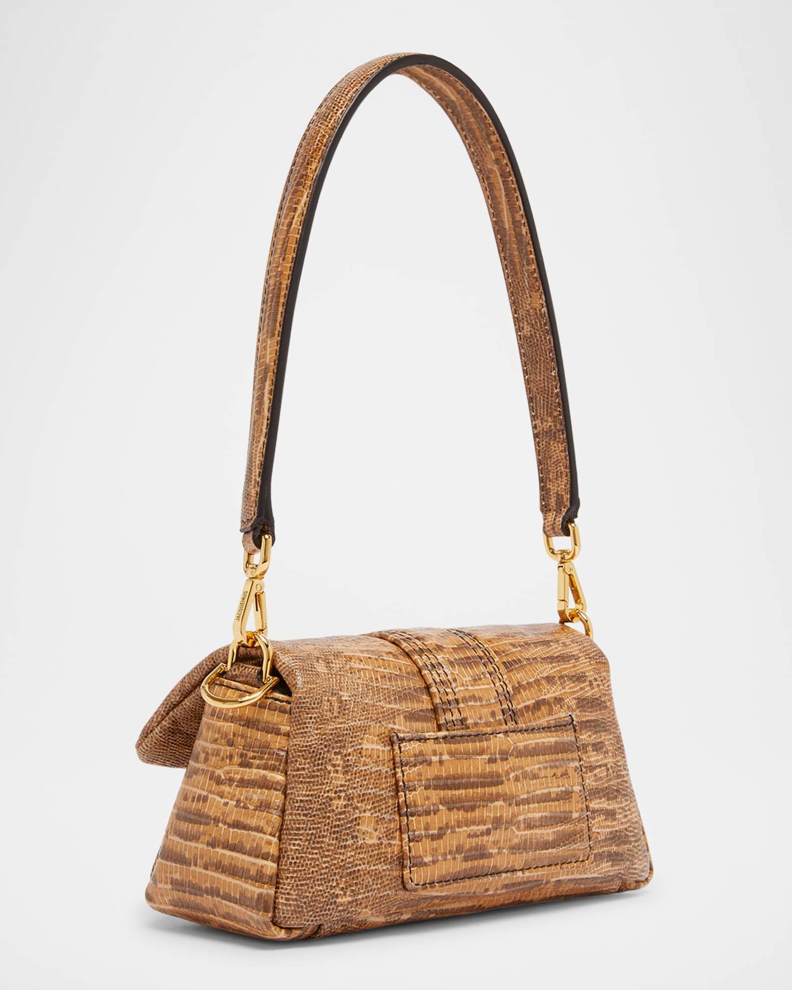 Le  Petit Bambimou Croc-Embossed Leather Shoulder Bag Product Image