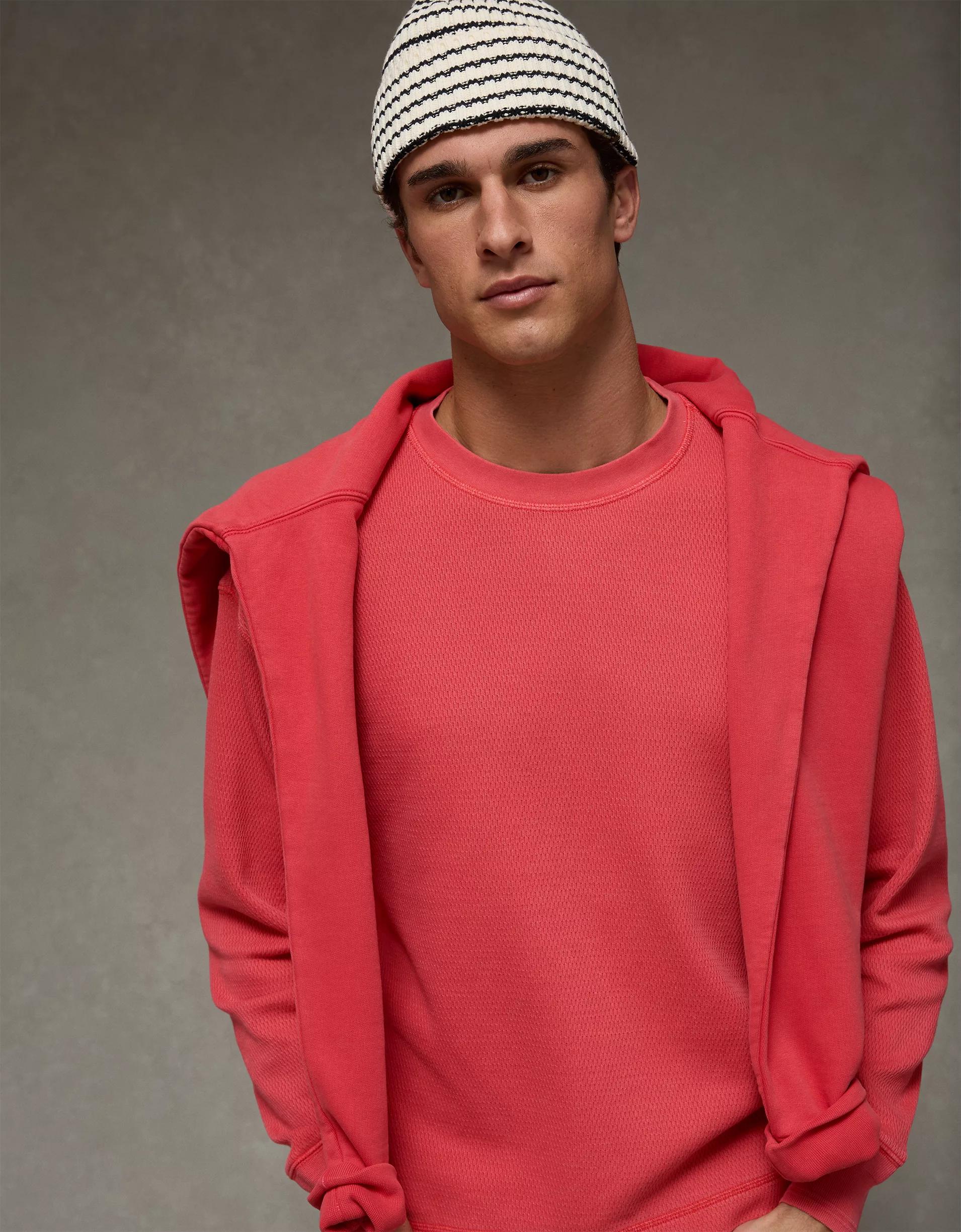 AE Boxy Washed Thermal Shirt Product Image