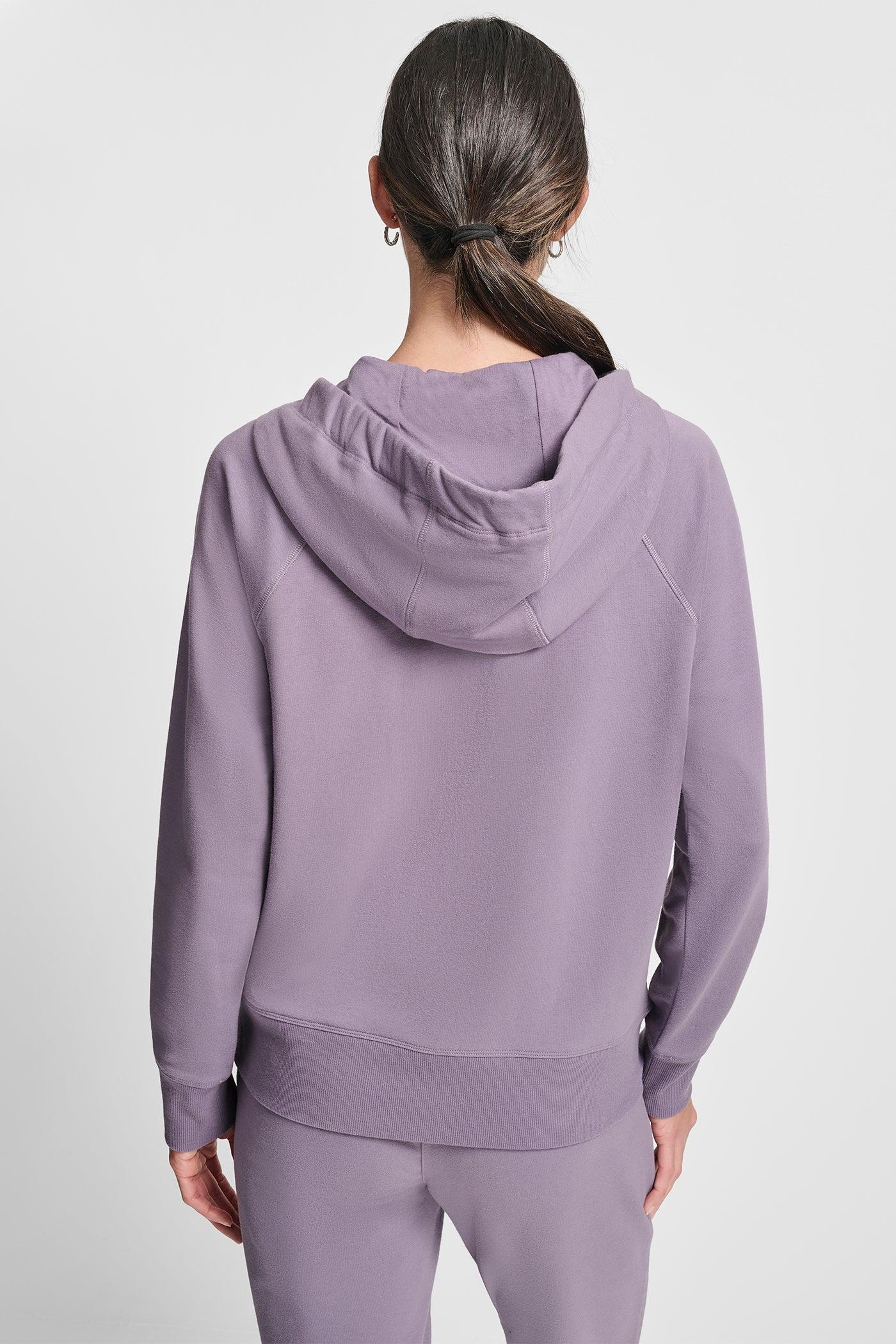 TWO TONE LOGO DRAWCORD ZIP HOODIE Product Image