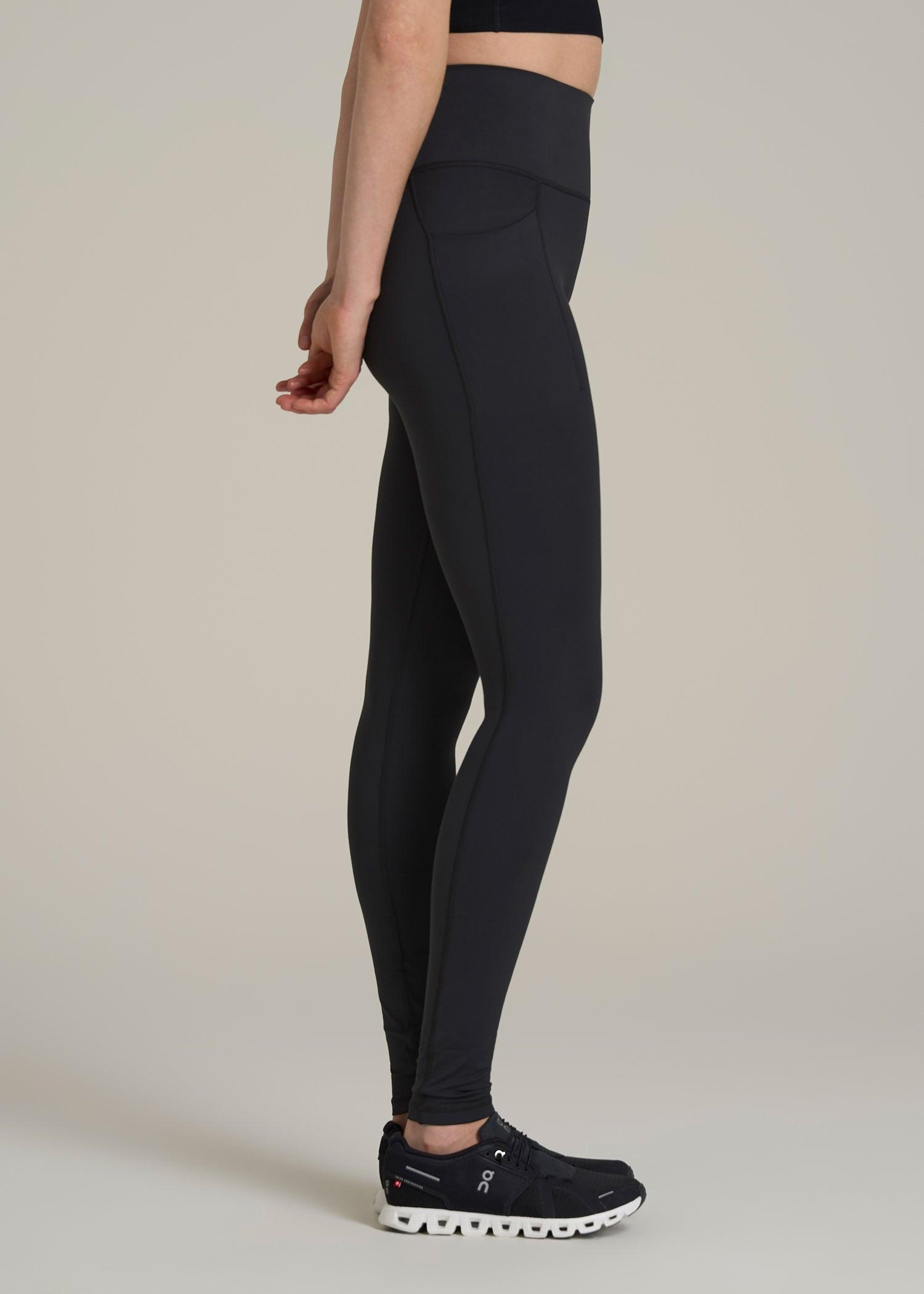 Balance Cinched Back Pocket Legging for Tall Women in Black Female Product Image