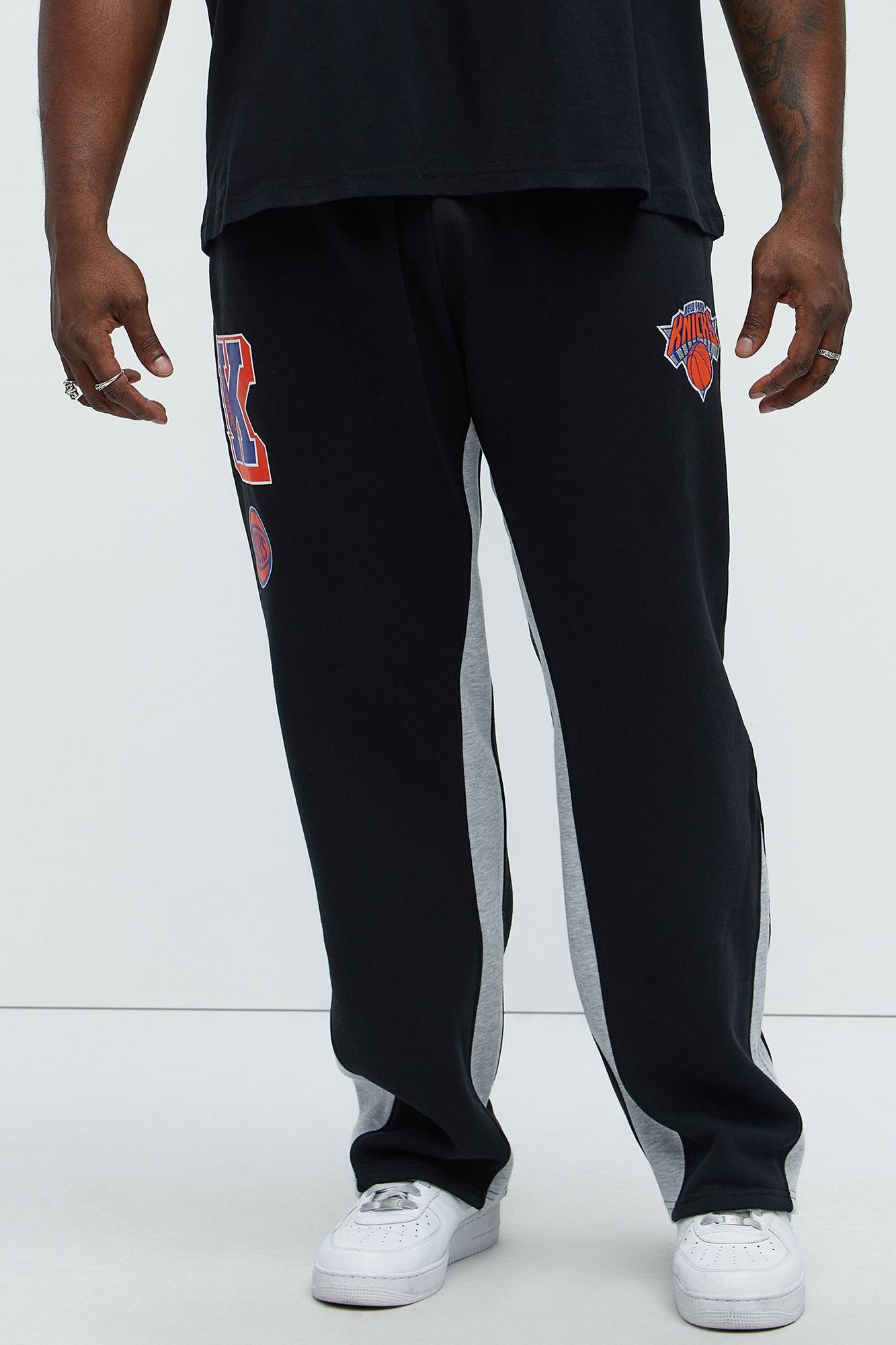 Knicks Backboard Skinny Flare Sweatpants - Blue/Black Male Product Image