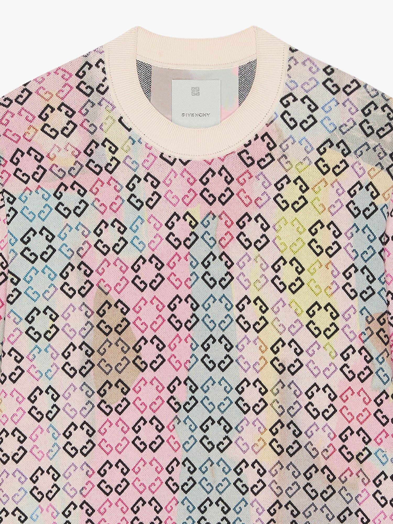 Multicolor sweater in monogram 72 cotton Product Image