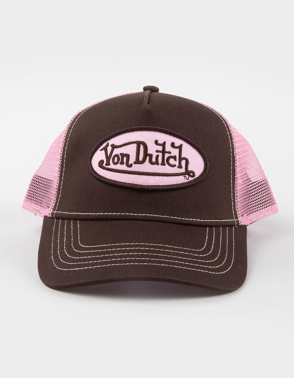 VON DUTCH Staple Trucker Hat - BROWN COMBO Product Image