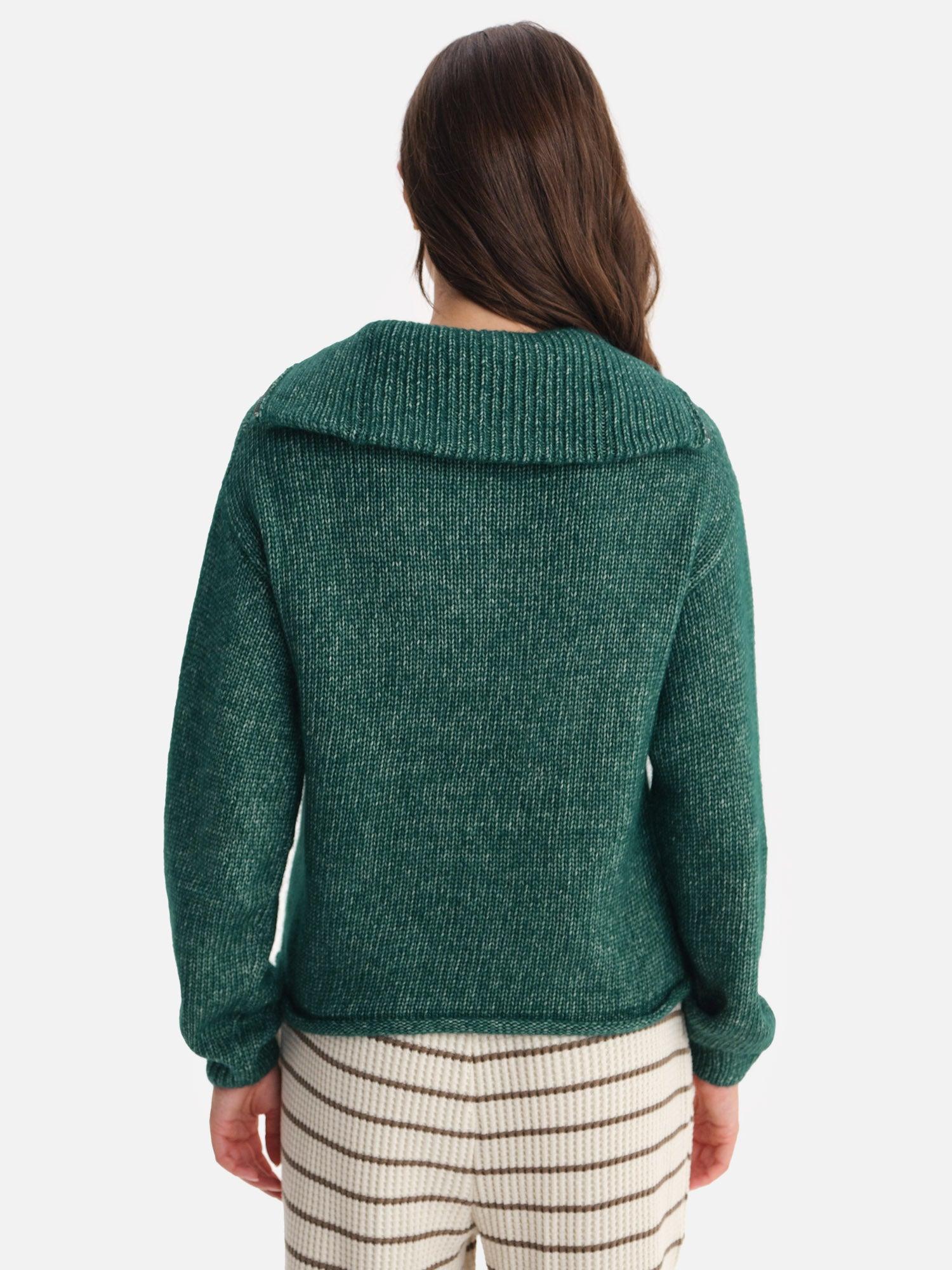 Luxe Alpaca Half-Zip Sweater Female Product Image