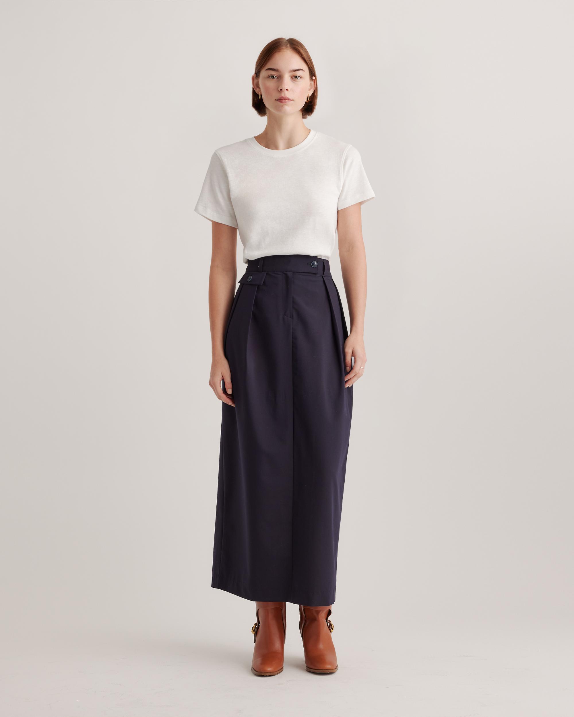 Quince | Women's Slub Crewneck T-Shirt Organic Cotton Product Image