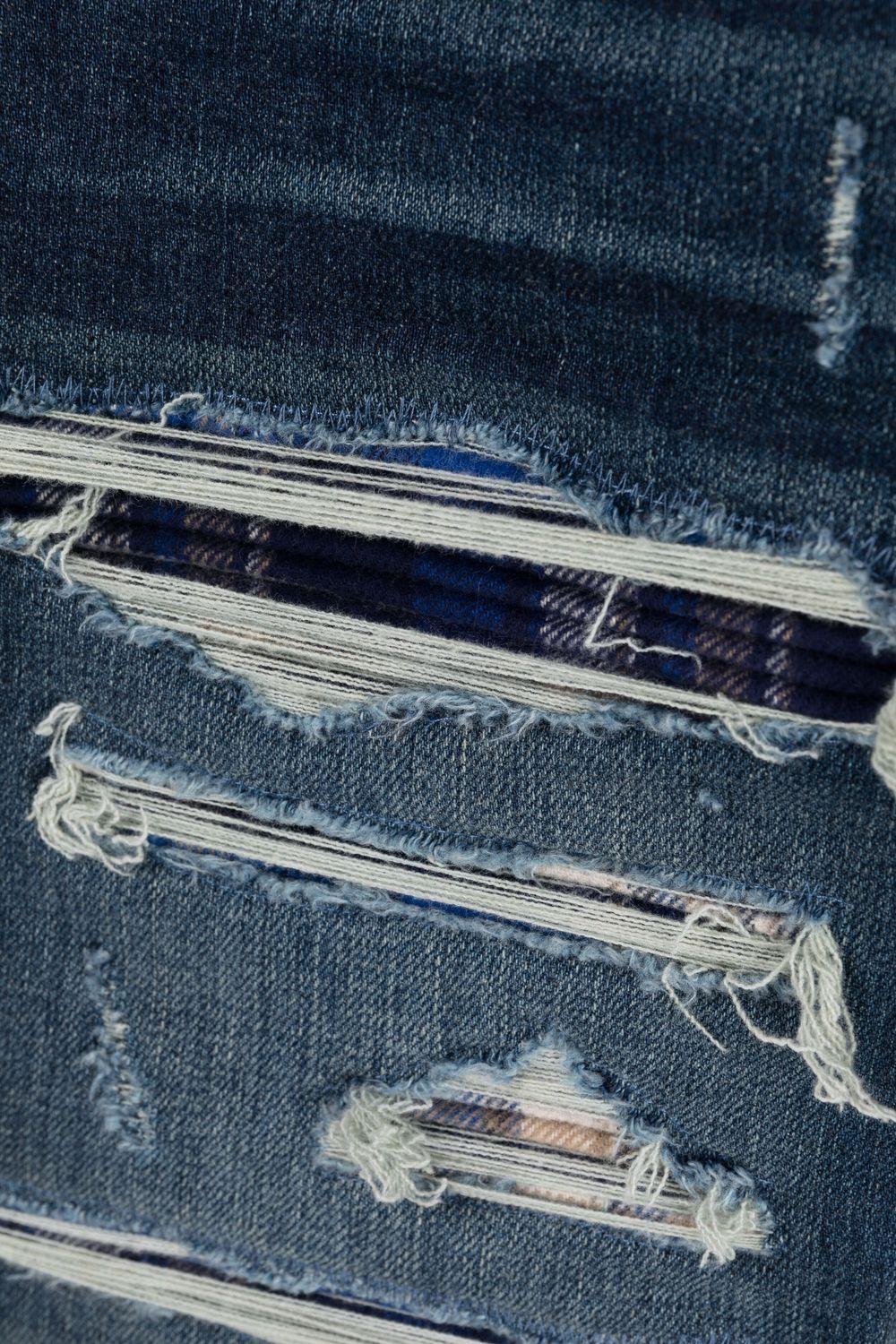 distressed slim-fit jeans Product Image