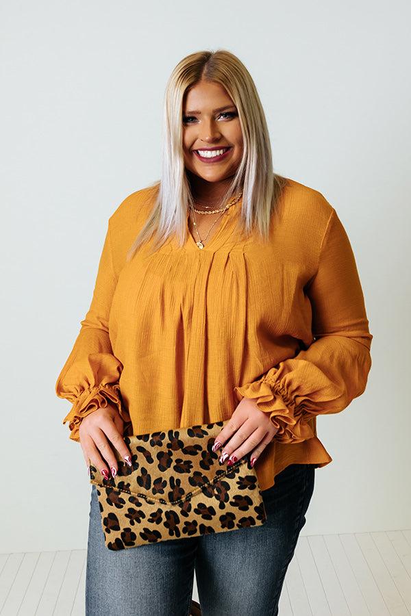 Santa Cruz Chic Shift Top In Golden Honey Curves Product Image