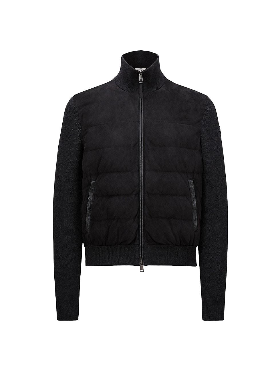 Mens Polished Cotton Knit Suede Shacket Product Image