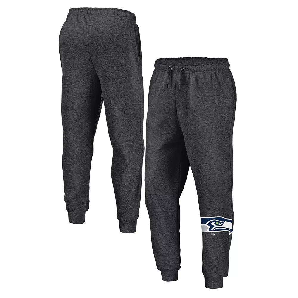 Men's Fanatics  Heather Charcoal Seattle Seahawks Boost Fleece Joggers, Size: 3XL Product Image