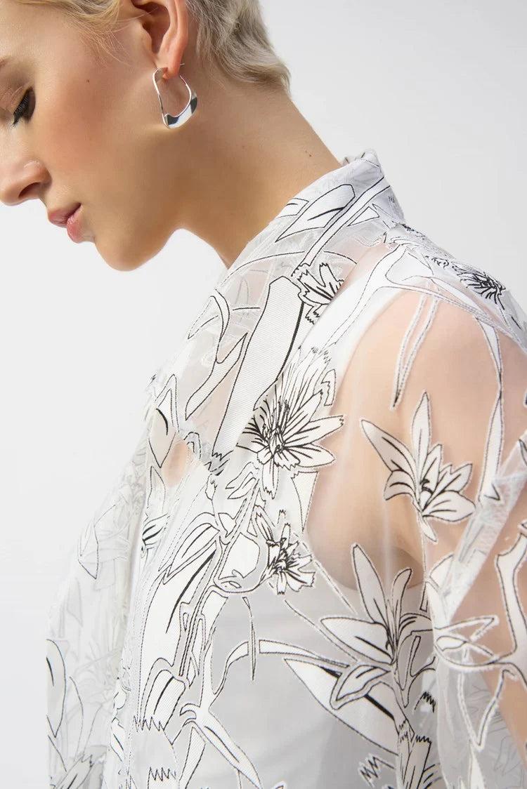 Organza Floral Print Cover-up Product Image