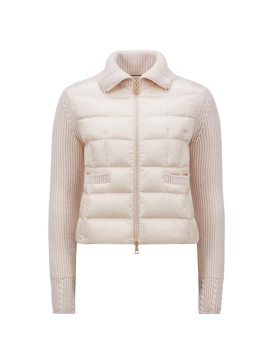 Womens Padded Wool Cardigan Product Image