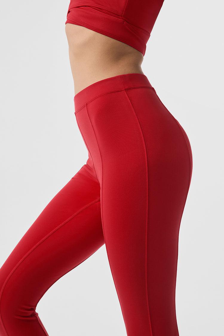 Airbrush High-Waist Enso Legging - Classic Red Product Image