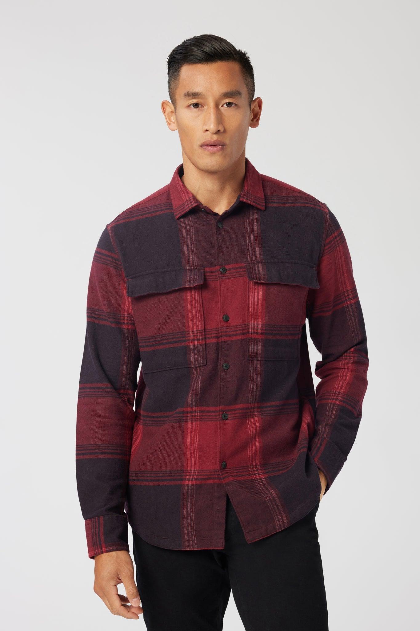 Good Man Brand Stadium Shirt Jacket in Brushed Fannel Product Image