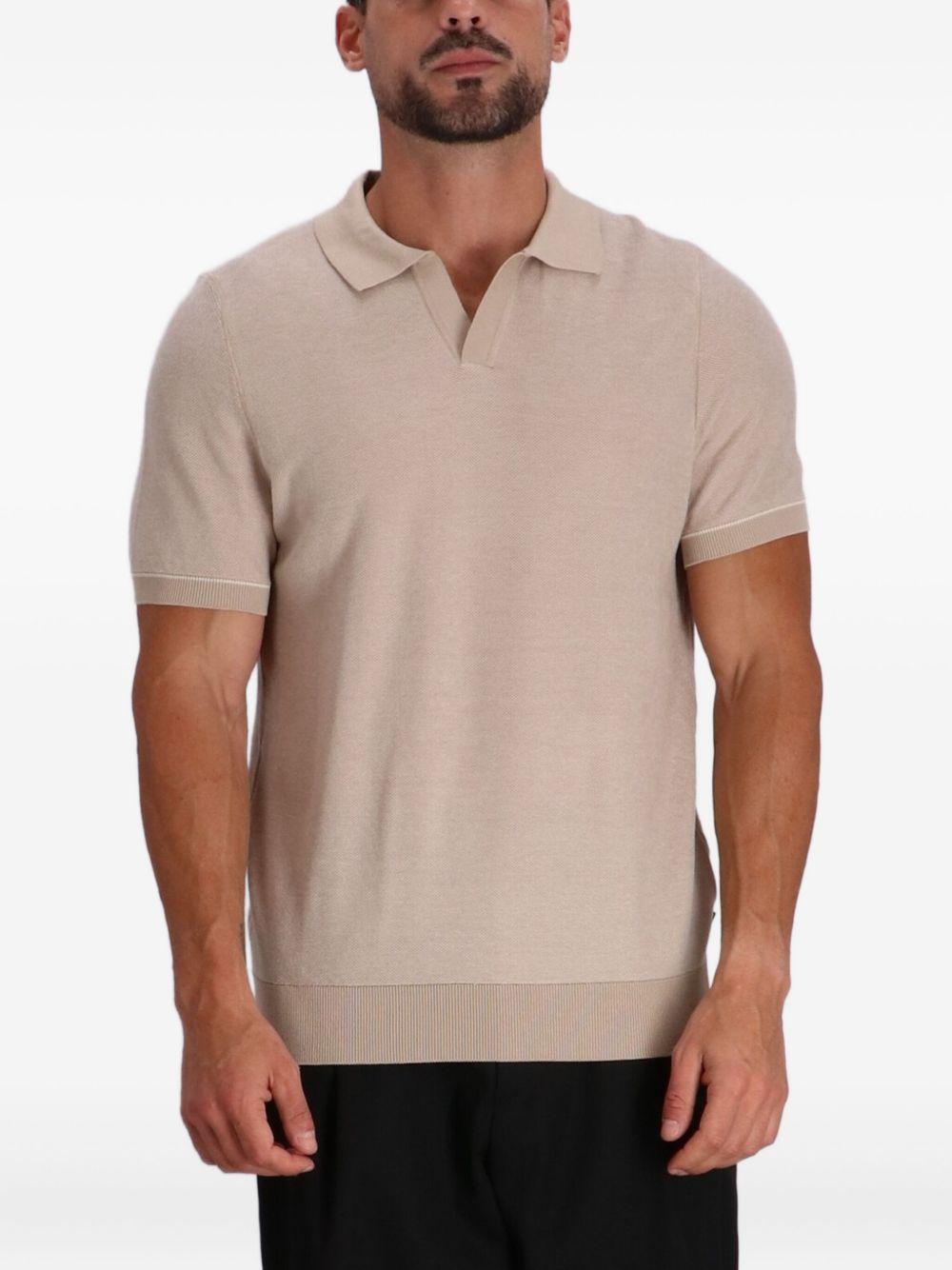 Johnny-collar T-shirt Product Image