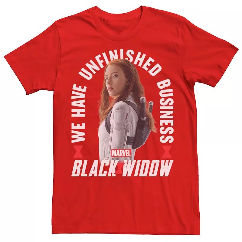Men's Marvel Black Widow Unfinished Business Portrait Tee,  Product Image