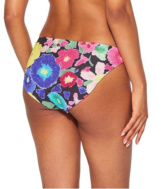 Kurt Geiger London Kensington Floral Print Scoop Waist Bikini Brief Swim Bottom Product Image