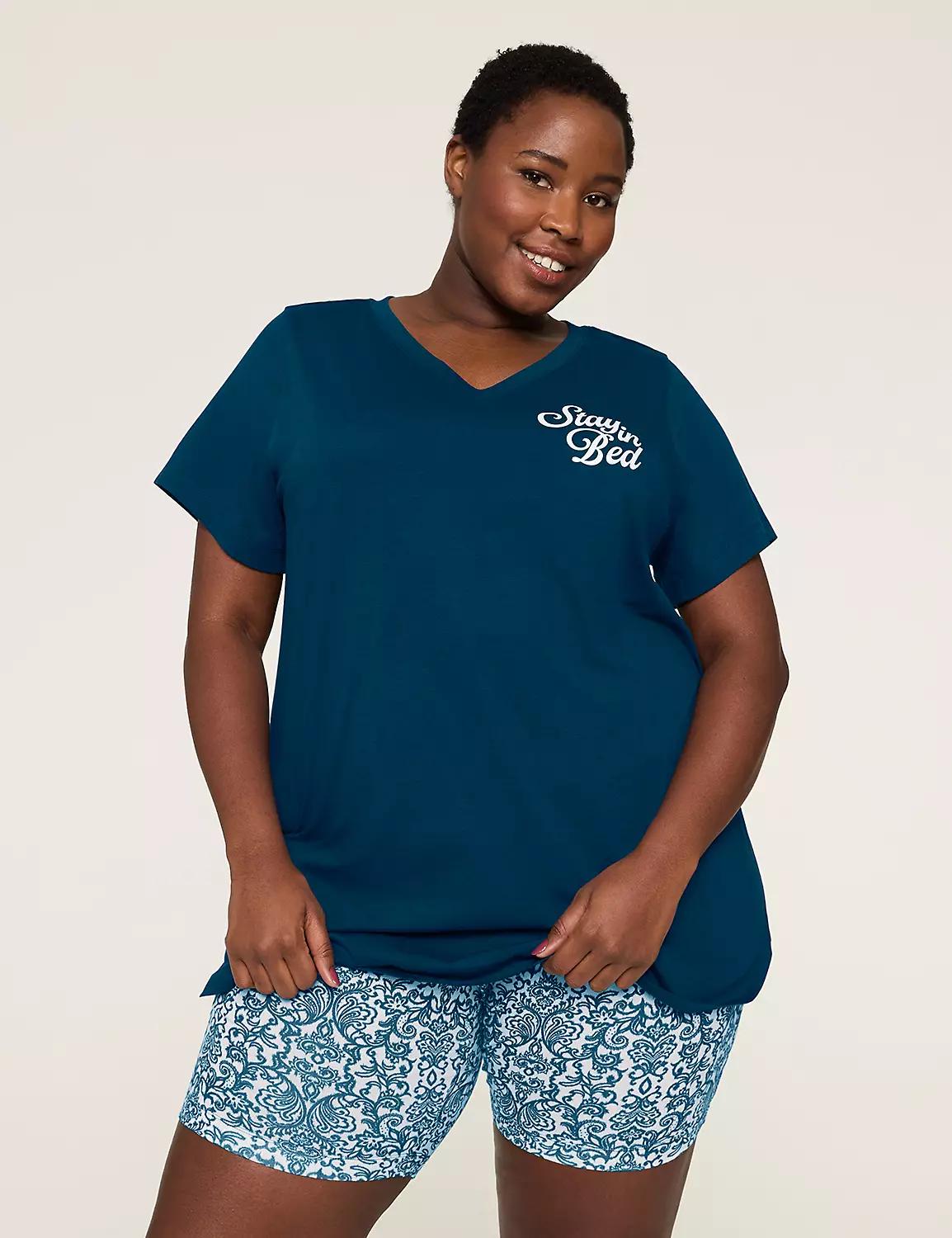 Comfy Cotton Tee & Bike Short PJ Set Product Image